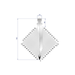 1238 - Rak kniv - 28° - R1