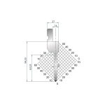 1270 - Rak kniv - 88° - R0,25