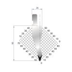 1282 - Kniv - 35° - R1,5