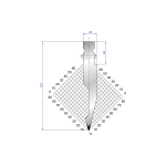 1313 - Rak kniv - 28° - R1