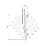 1347 - Kniv - 30° - R0,6